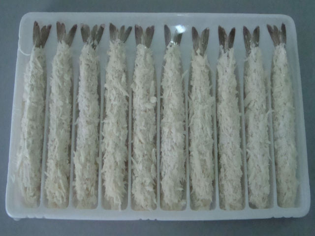 Frozen breaded vannamei shrimp